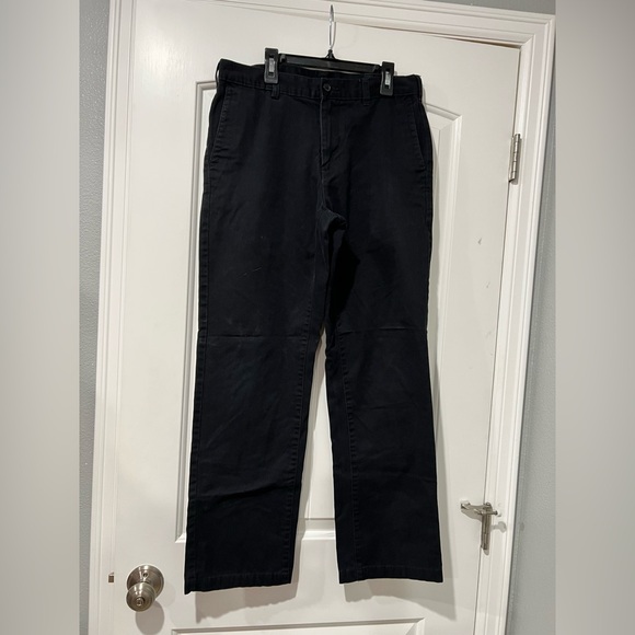 Men’s black work dress pants George brand 30/32 2 pairs bundle lot of 2 - Picture 2 of 12